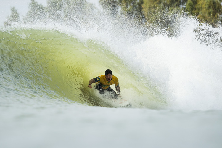 Surf Ranch: there are two barreling sections during each ride | Photo: WSL