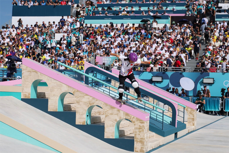 Women's street skateboarding: the Japanese riders took the top honors at Place de la Concorde | Photo: World Skate