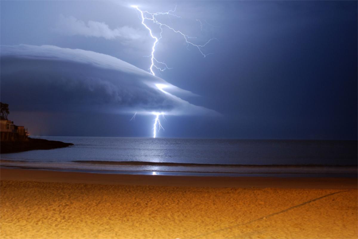 Surfers are an easy target for lightning strikes