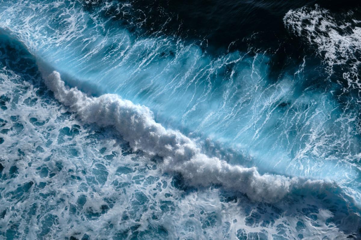 blue sea water wave