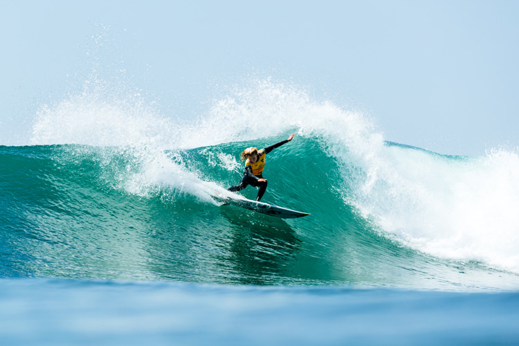 Caitlin Simmers: the youngest woman to win the first world title at 18 years and 322 days old | Photo: WSL