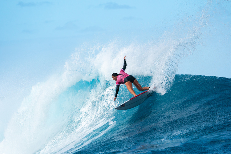 Carissa Moore: the Hawaiian finished her career in Olympic Teahupoo | Photo: ISA