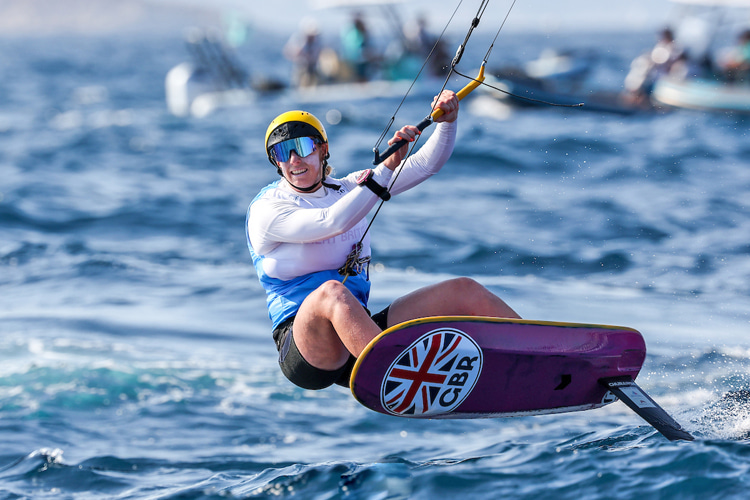 Ellie Aldridge is the first-ever Formula Kite Olympic gold medallist