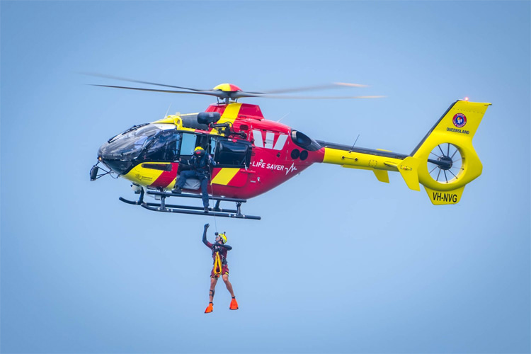 Westpac Lifesaver Rescue Helicopter Service: Surf Life Saving Queensland rescued Rick Shearman | Photo: Westpac Lifesaver Rescue Helicopter Service Queensland
