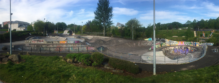 Livingston Skatepark, Scotland: the first skatepark in Scotland to be listed as a historic structure | Photo: Skateboard Scotland