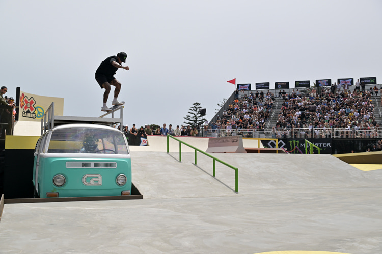 Nyjah Huston: the skater won his 15th gold to tie Shaun White's and Garrett Reynold's records | Photo: X Games