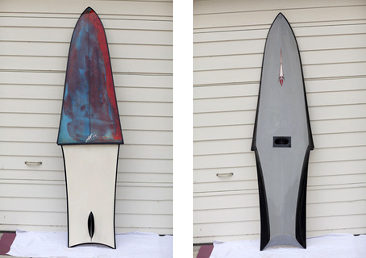The Original Air-Lubricated One: the futurist surfboard created by Tom Morey in the winter of 1970