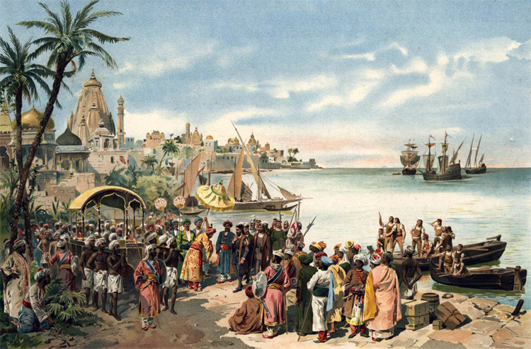 Vasco da Gama: the Portuguese explorer arrived in Calicut in 1498 | Painting: Roque Gameiro